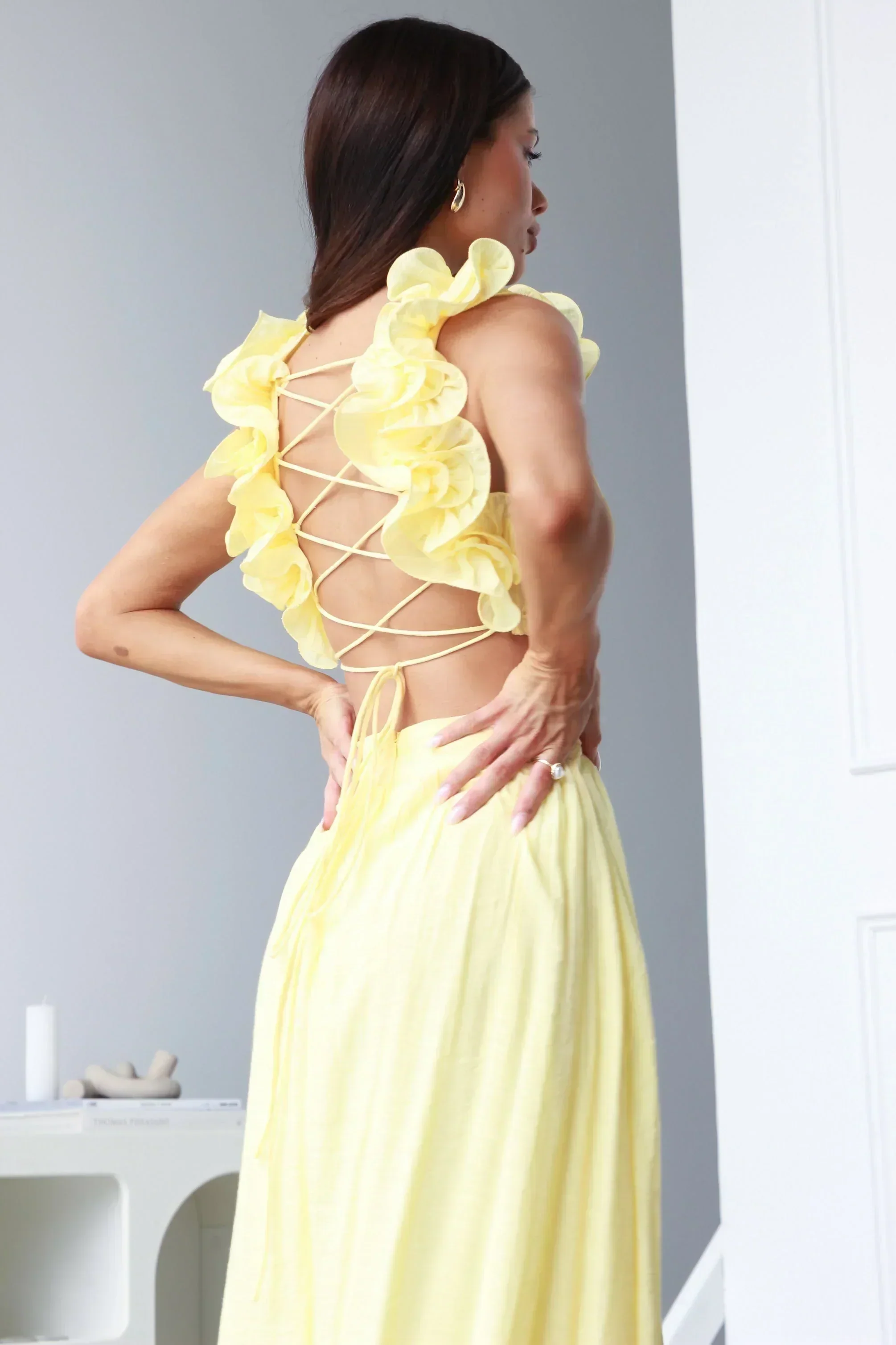 Vanessa - Elegantes rückenfreies Maxikleid - Image 3