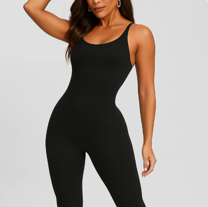 Vella – Damen Yoga & Pilates Jumpsuit mit hoher Dehnbarkeit und rückenfreiem Design - Image 2