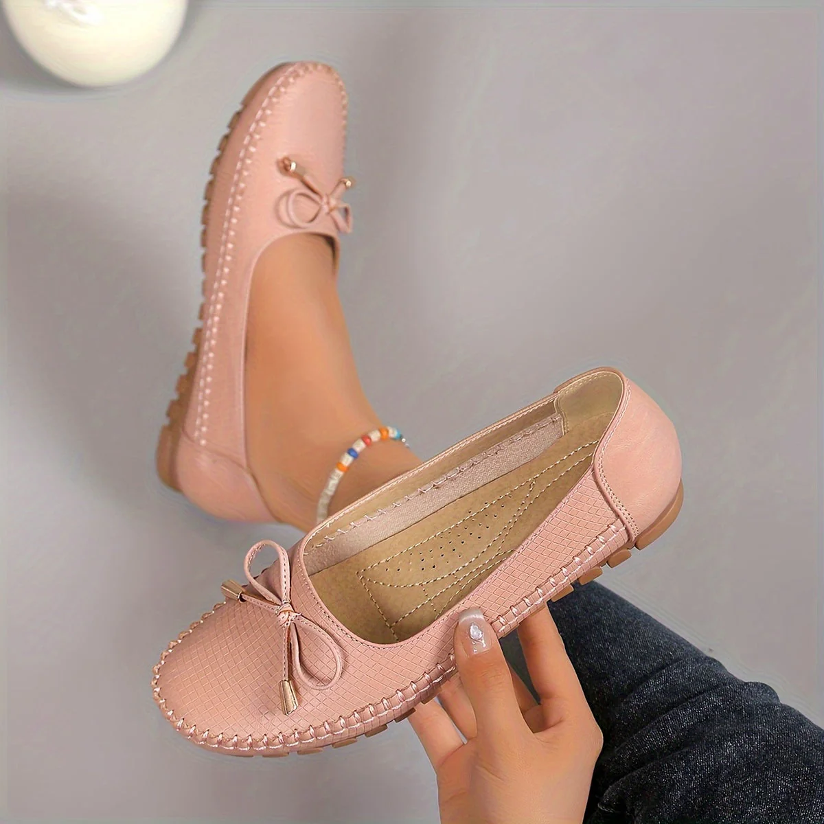 Velurette™ – Elegante Damen Loafer mit Schleifen-Design - Image 10