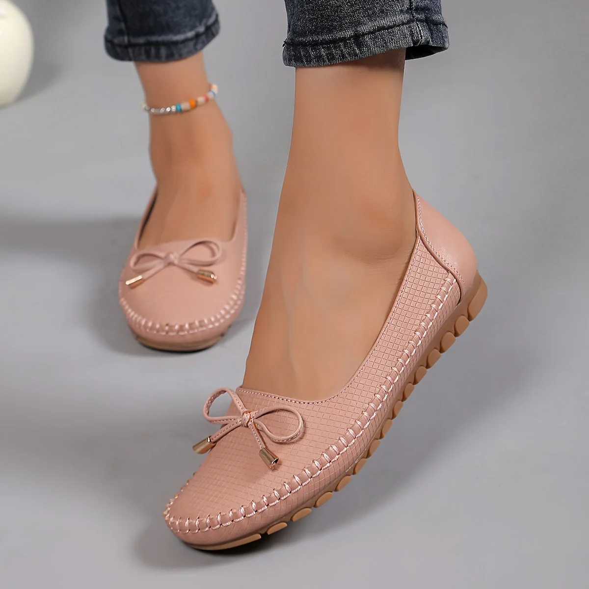 Velurette™ – Elegante Damen Loafer mit Schleifen-Design - Image 5