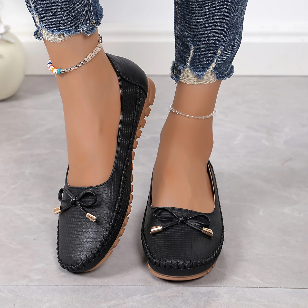 Velurette™ – Elegante Damen Loafer mit Schleifen-Design - Image 7