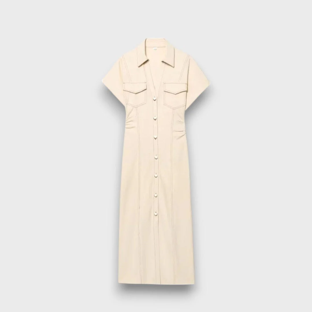 Venera – Figurnahes Hemdblusenkleid mit Knopfleiste - Image 5
