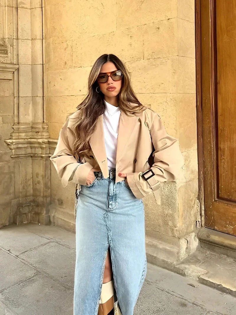 VERA | CROPPED TRENCHCOAT - Image 3