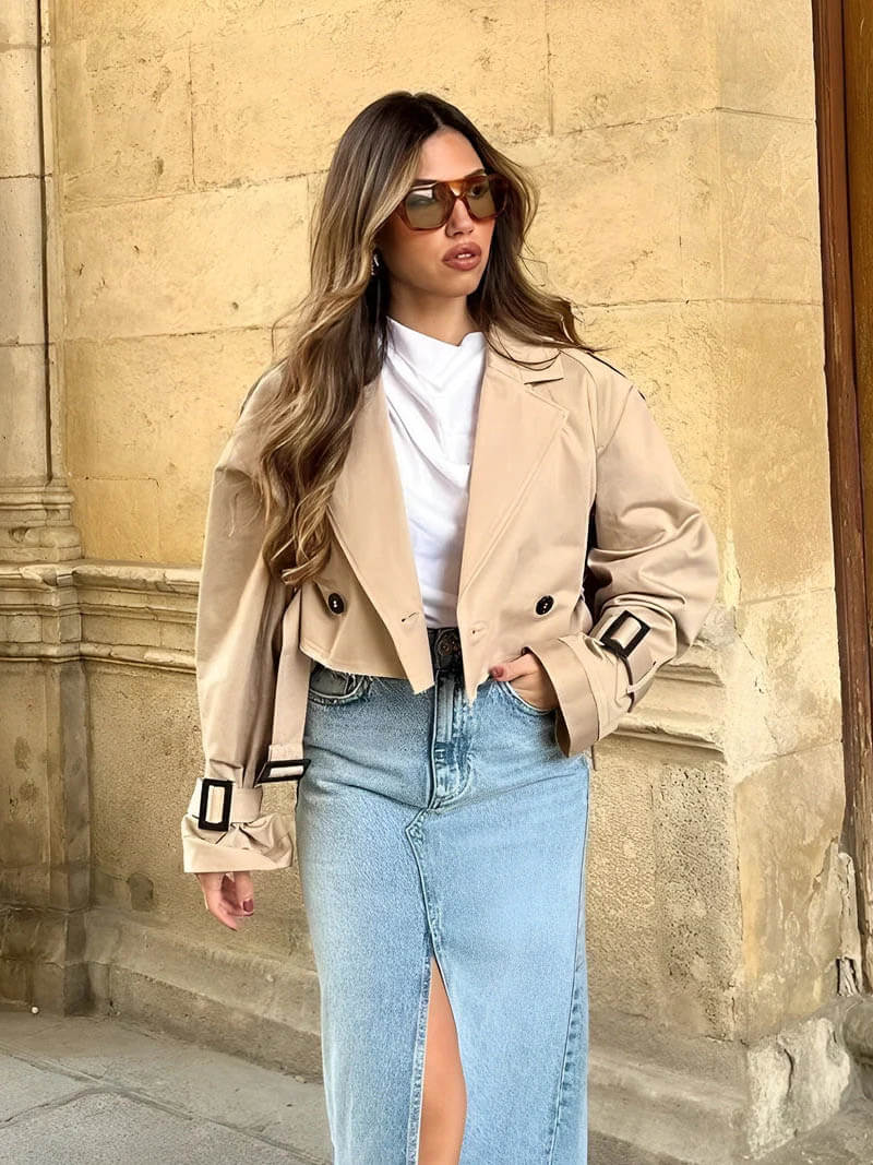 VERA | CROPPED TRENCHCOAT - Image 4