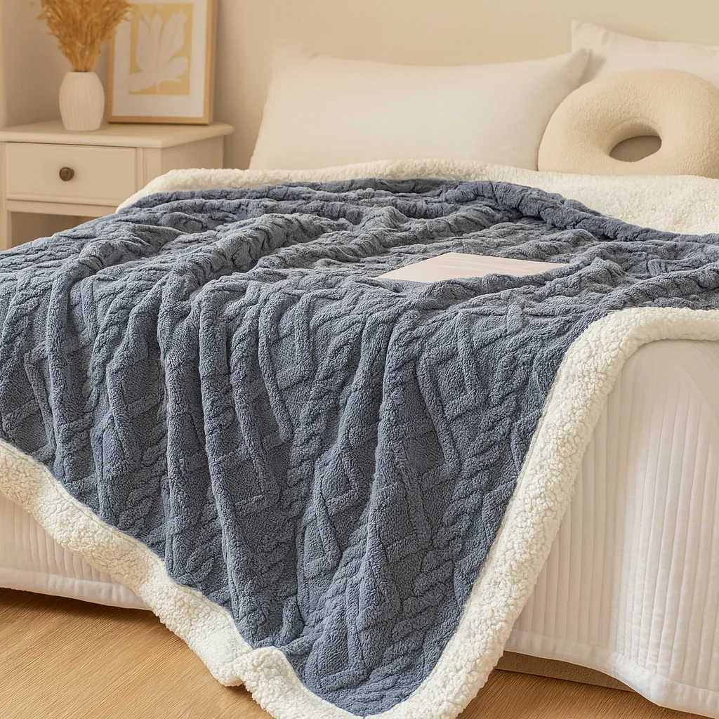Verdickte doppelseitige Fleece-Bettdecke - Image 2