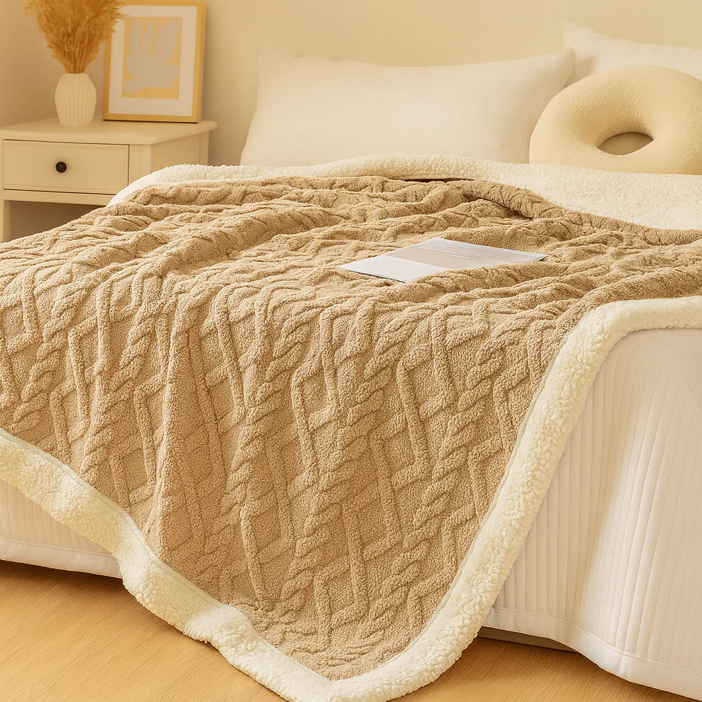 Verdickte doppelseitige Fleece-Bettdecke - Image 3