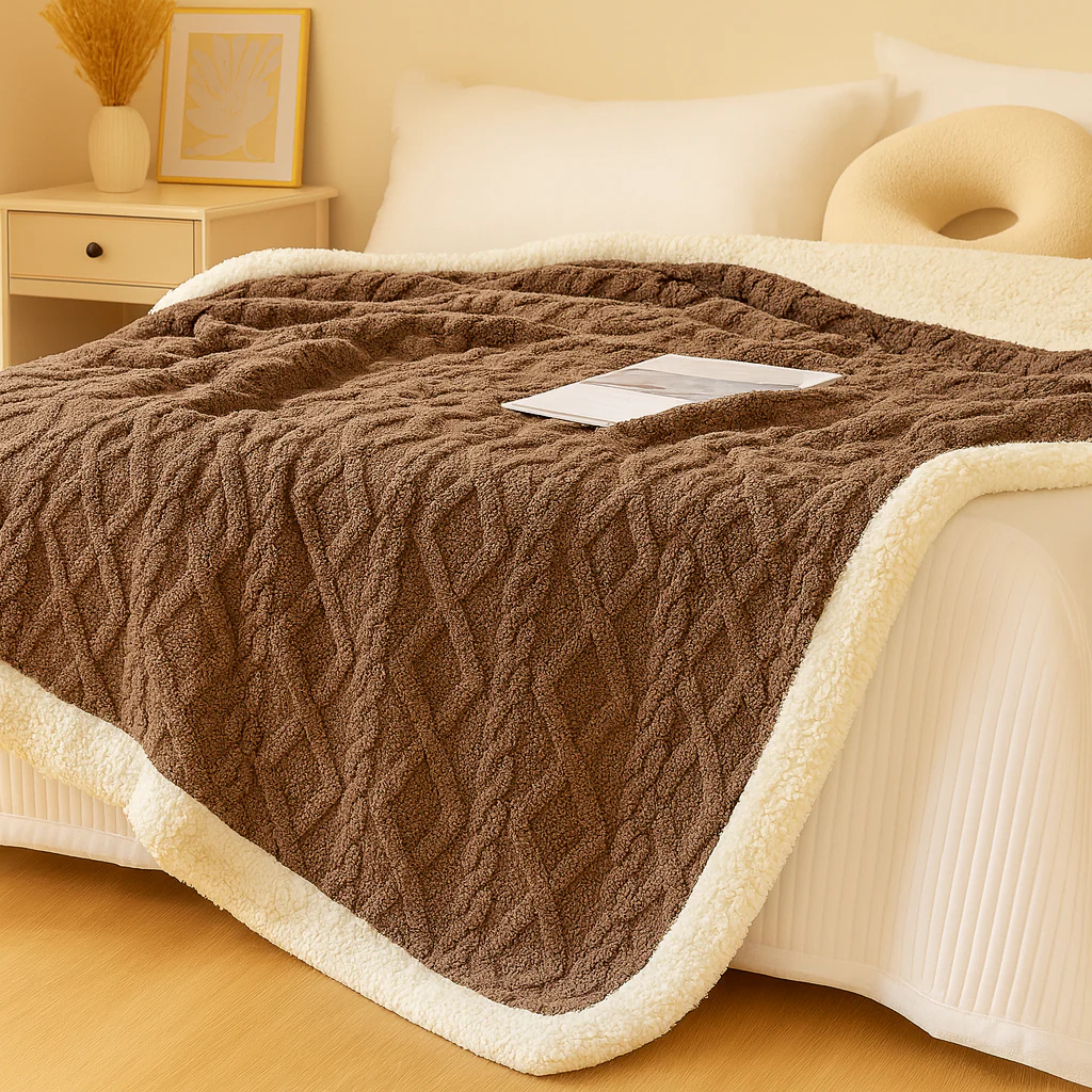 Verdickte doppelseitige Fleece-Bettdecke - Image 6