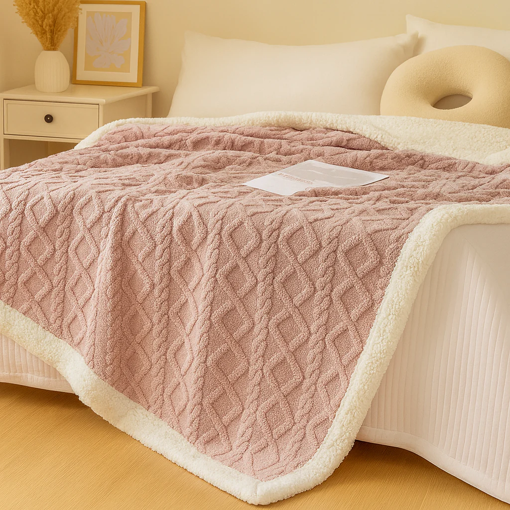 Verdickte doppelseitige Fleece-Bettdecke - Image 7