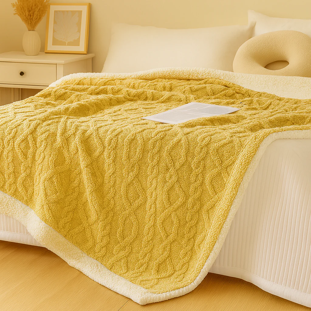 Verdickte doppelseitige Fleece-Bettdecke - Image 8