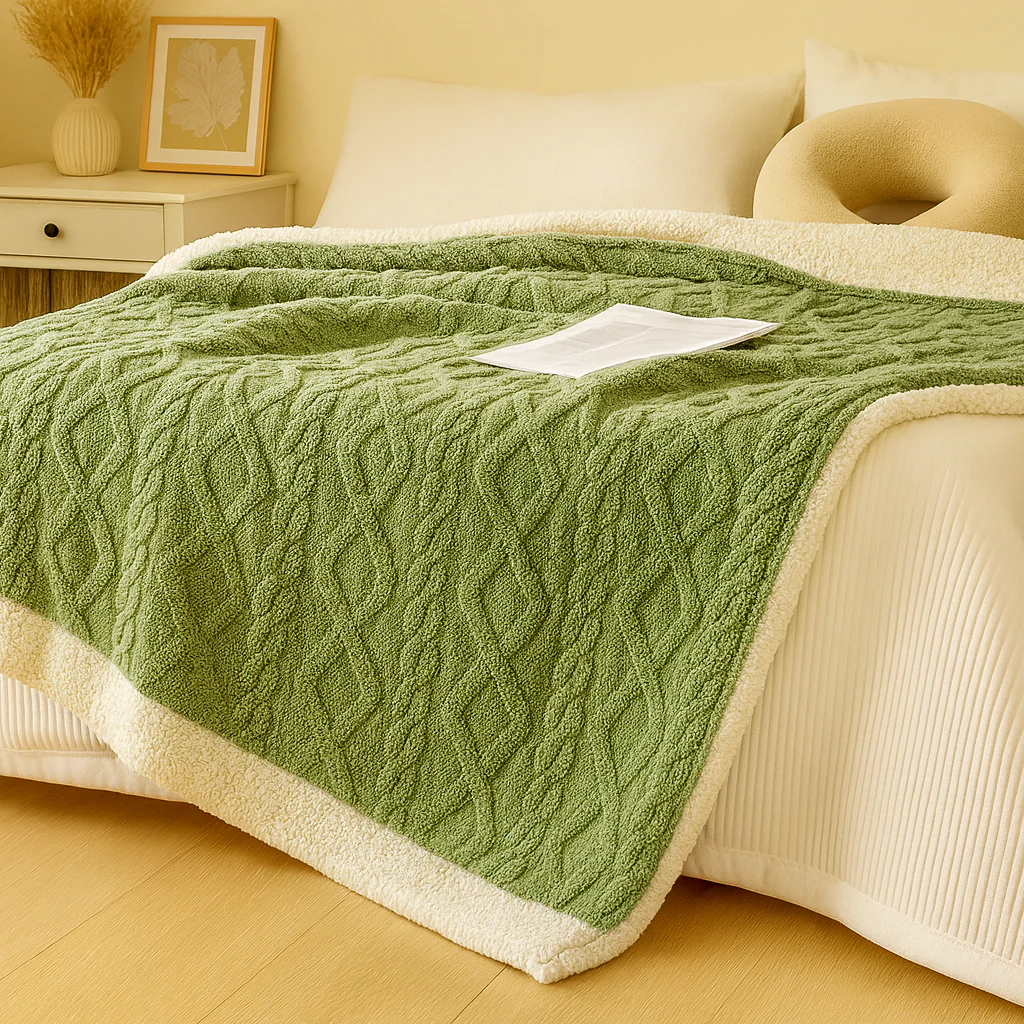 Verdickte doppelseitige Fleece-Bettdecke - Image 9