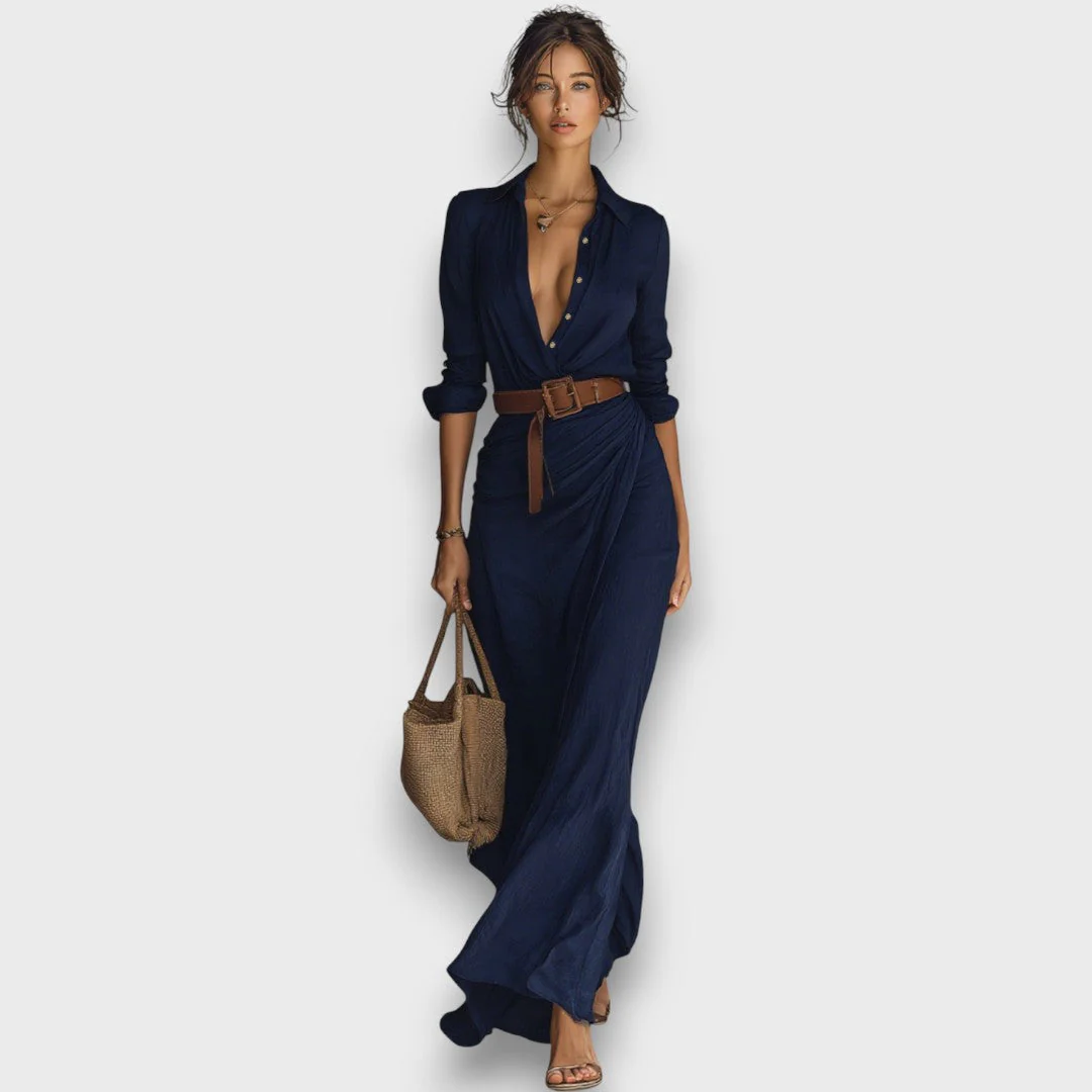 Verira – Elegantes Maxi-Wickelkleid - Image 2
