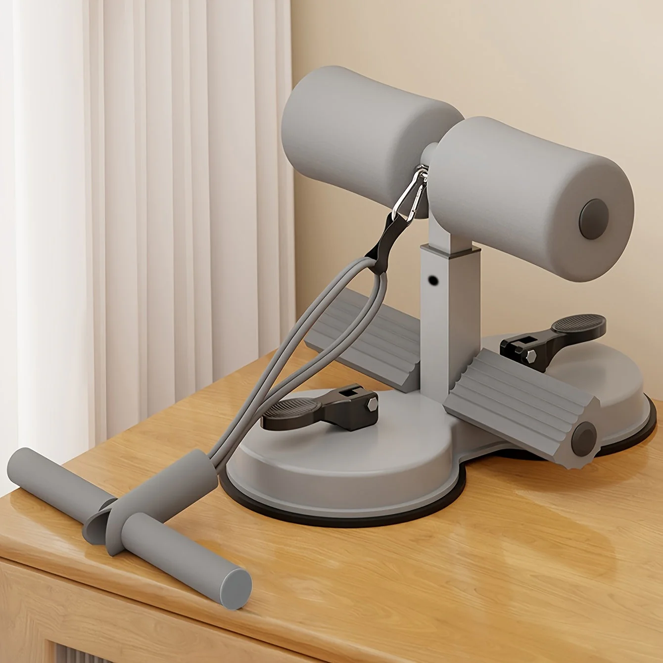 Verstellbarer Bauchmuskeltrainer mit doppelten Saugnäpfen – ideal für Heimfitness und Core-Training - Image 2