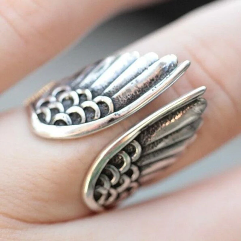 Verstellbarer Engelsring aus 925 Sterling Silber - Image 2