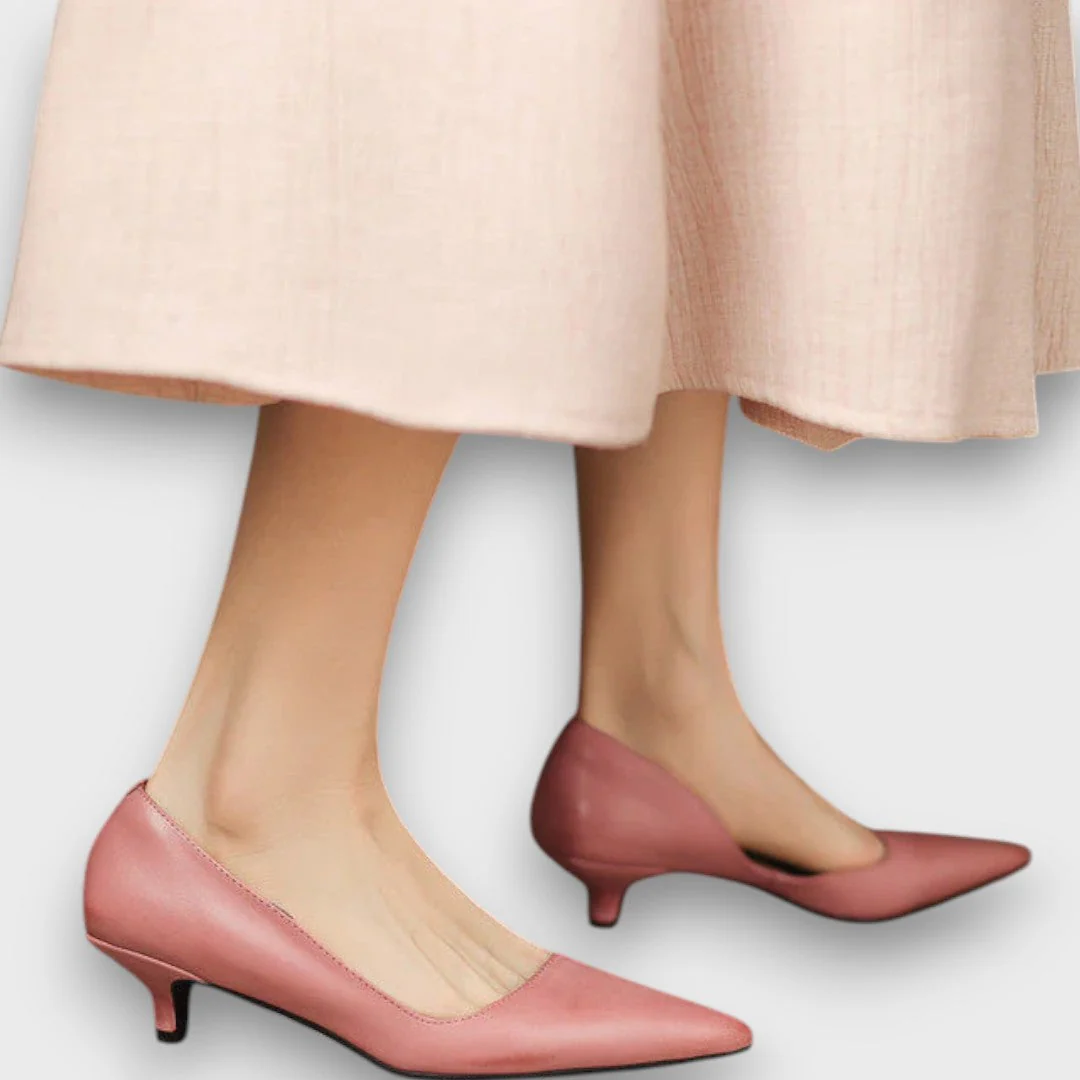 Veyra – Lederschuhe mit Kitten-Heel - Image 7