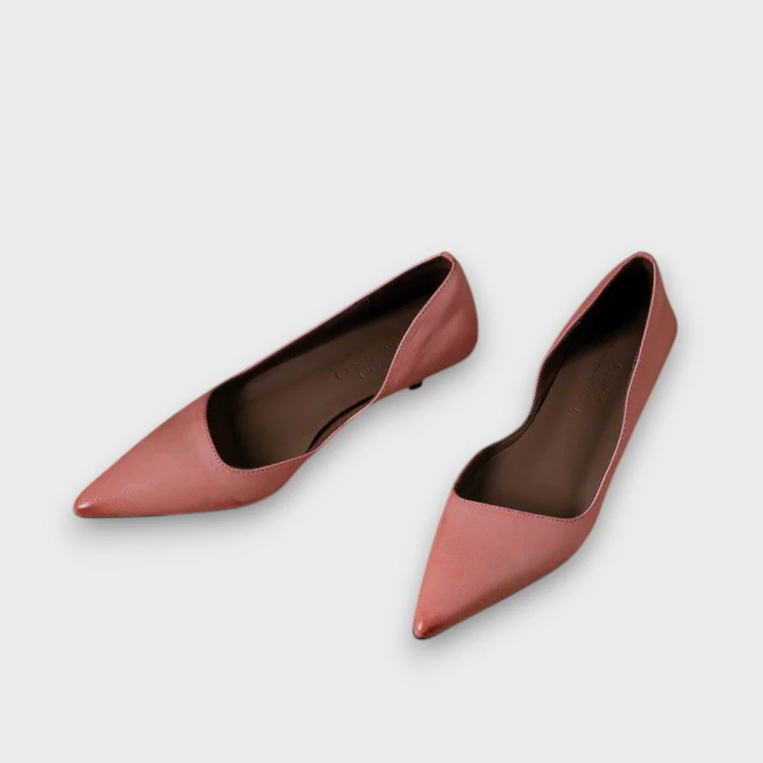 Veyra – Lederschuhe mit Kitten-Heel - Image 8