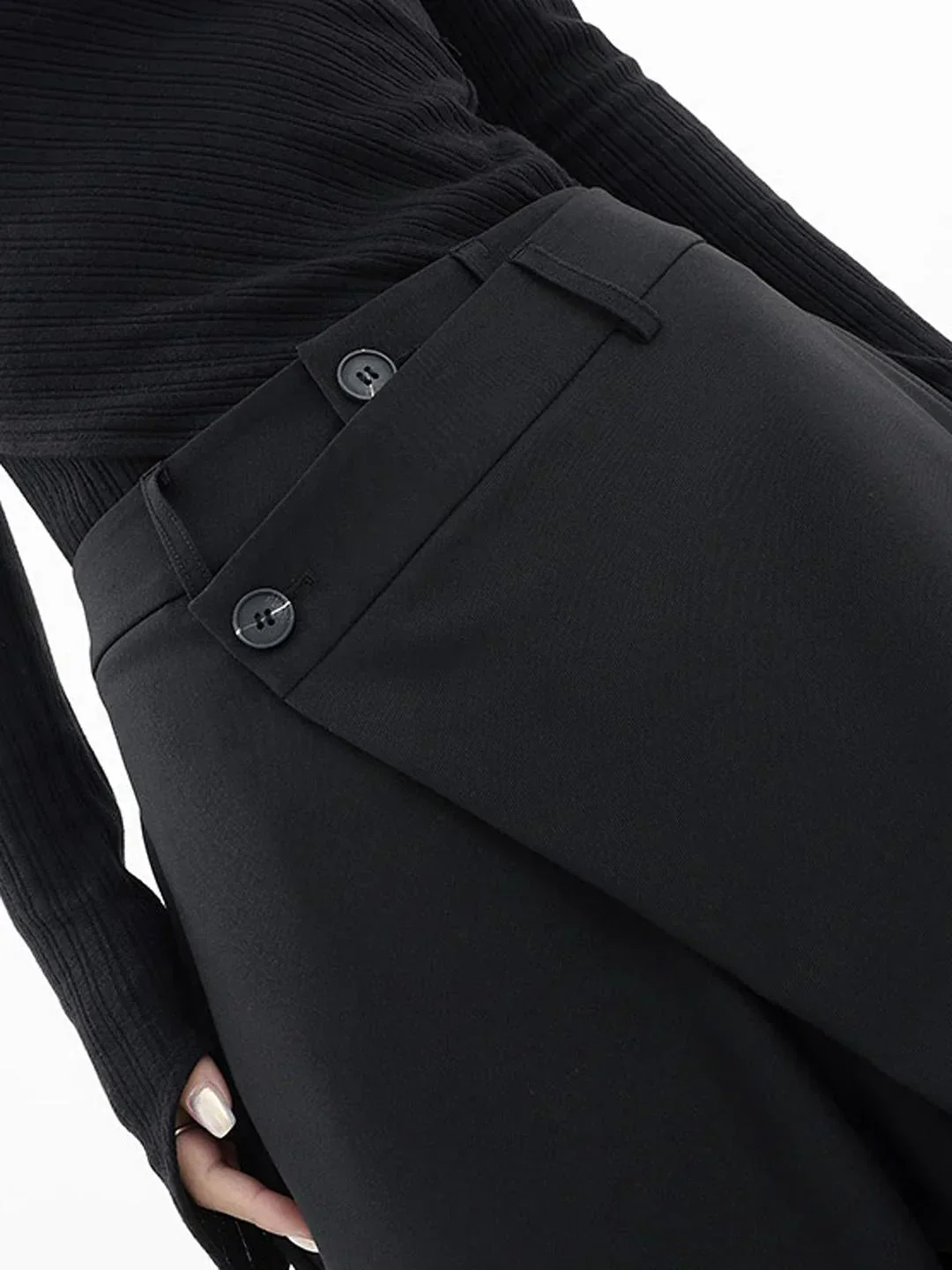 Vielseitige asymmetrische Baggyhose für Damen - Image 4