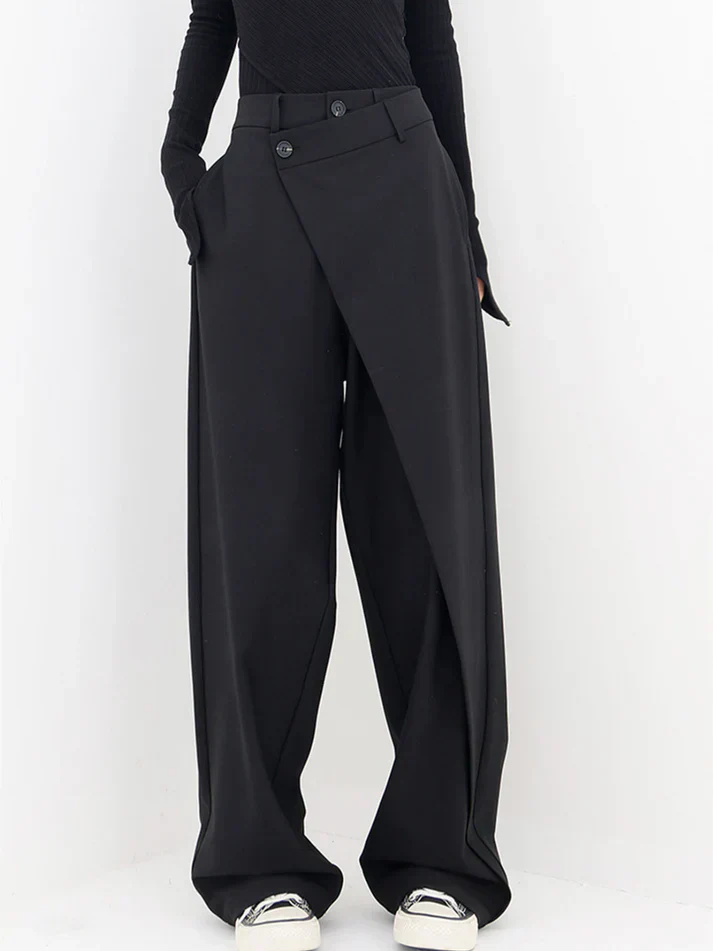 Vielseitige asymmetrische Baggyhose für Damen - Image 6