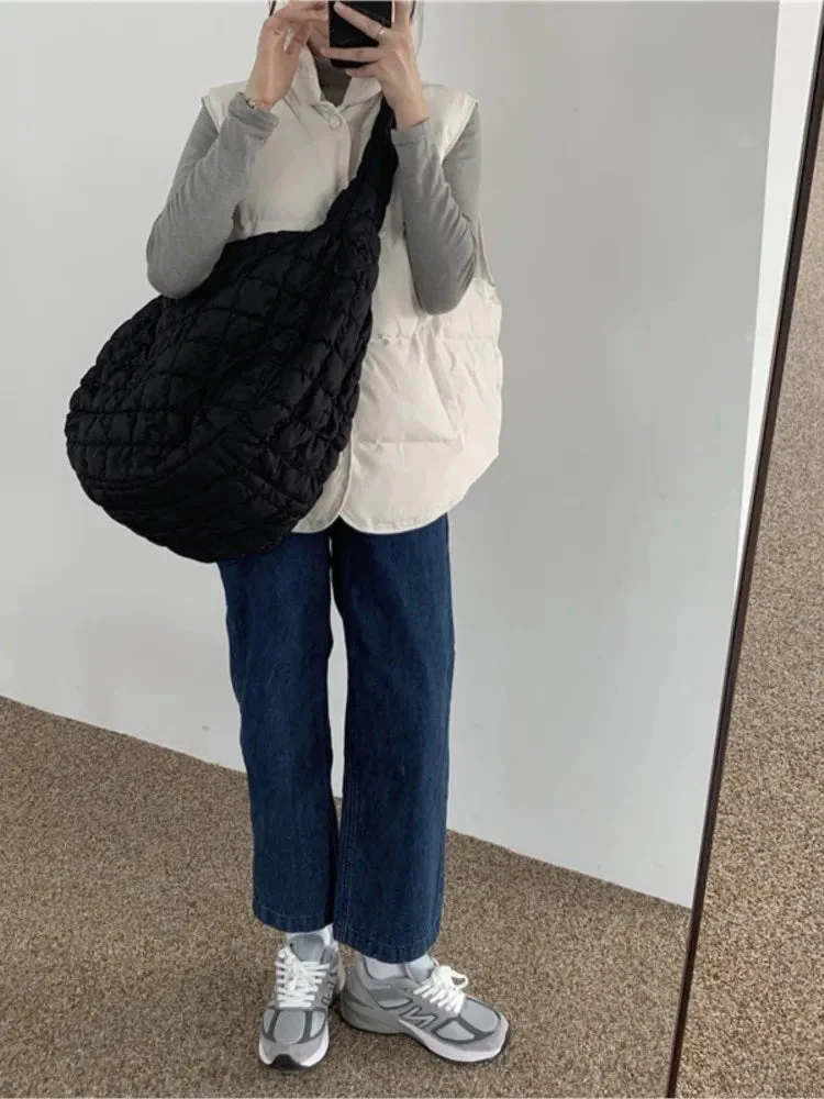 Vielseitige Daunen-Schultertasche für Damen – leichter Reisebegleiter - Image 2