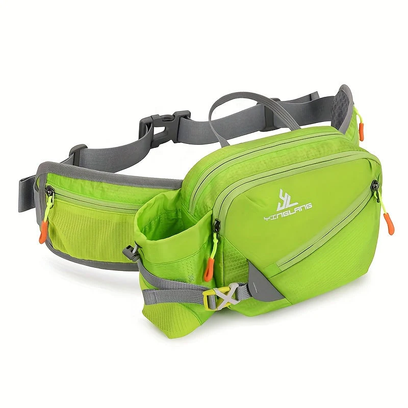 Vielseitige Laufgürteltasche mit Flaschenhalter – Strapazierfähiges Nylon mit Reißverschlüssen für Wanderungen und Marathonläufe. - Image 8