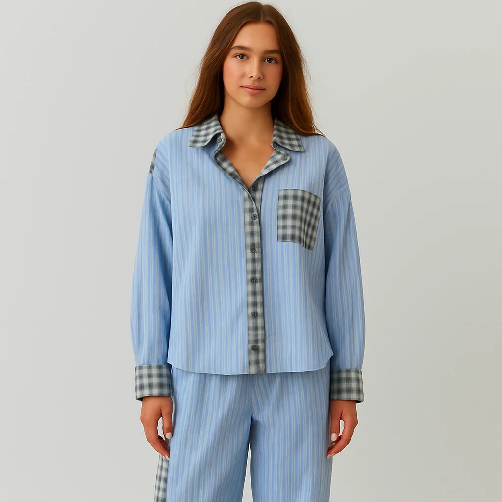 Viktoria – 2-teiliges, lässiges Pyjama-Set für Damen – Weicher und lässiger Schlafanzug - Image 3