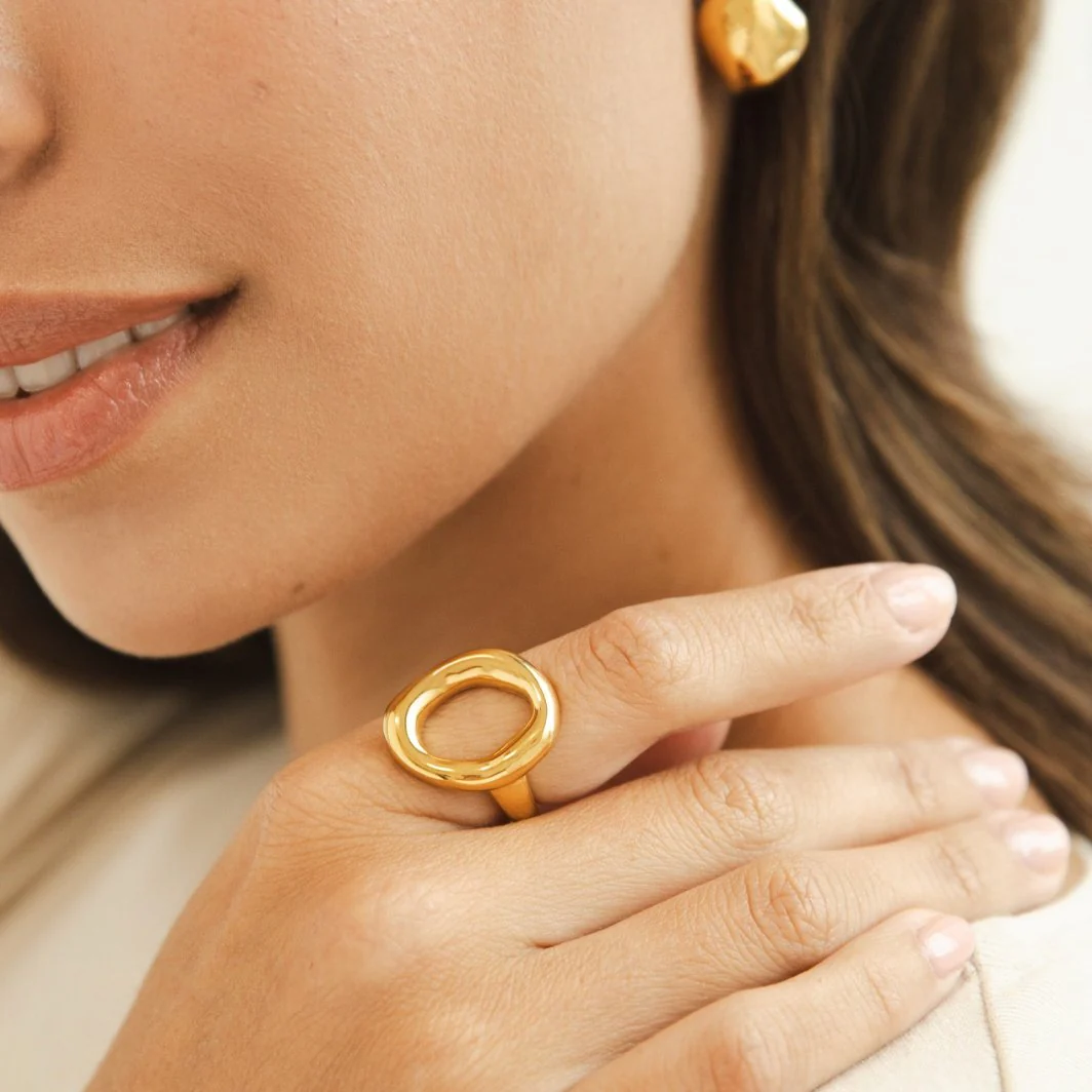 Vina Geschmolzener Goldring - Image 2