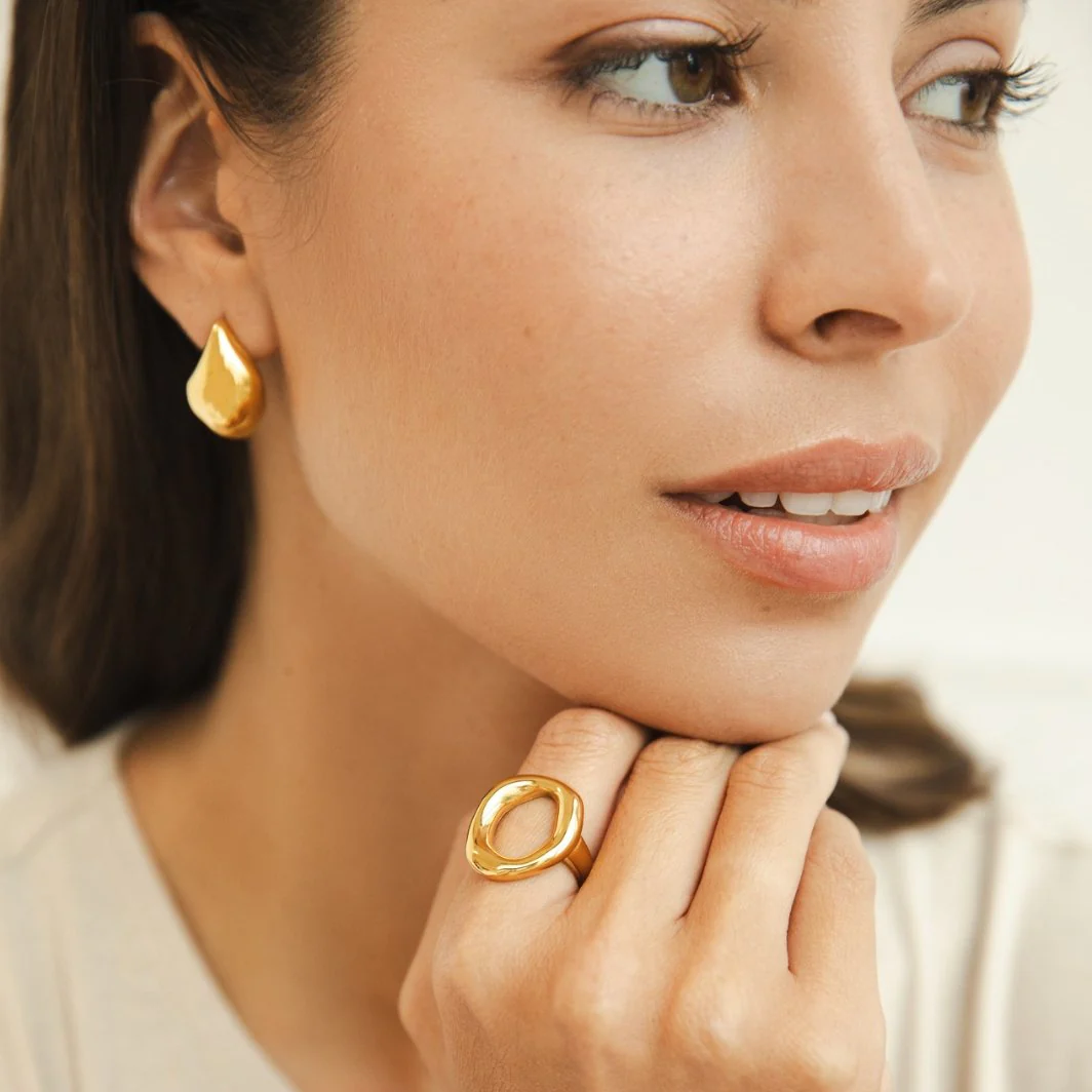 Vina Geschmolzener Goldring - Image 3