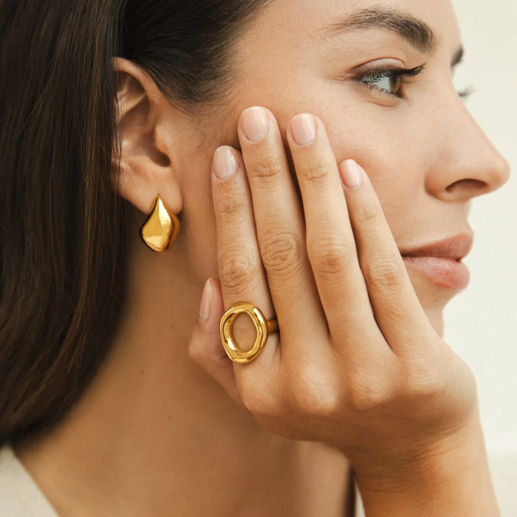 Vina Geschmolzener Goldring - Image 4