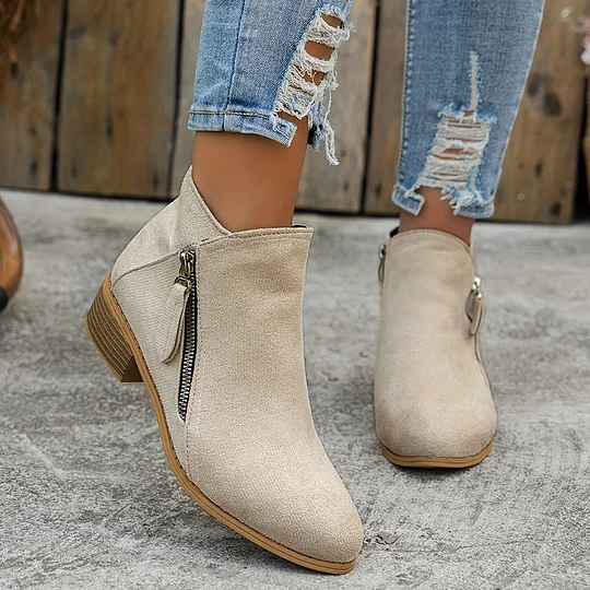 VINA – Orthopädische Lederstiefeletten Mit Reißverschluss - Image 4