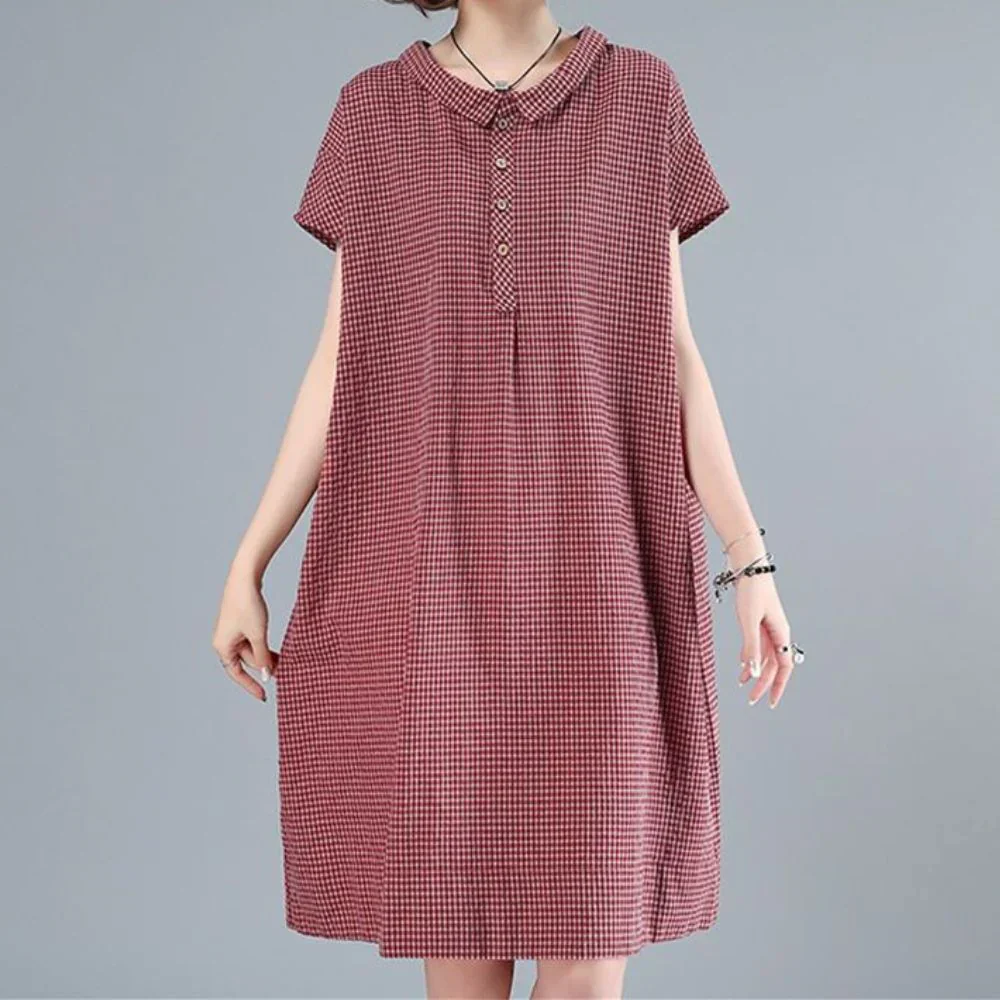 Vinessa – Hochwertiges Baumwoll-Leinen-Kleid - Image 3