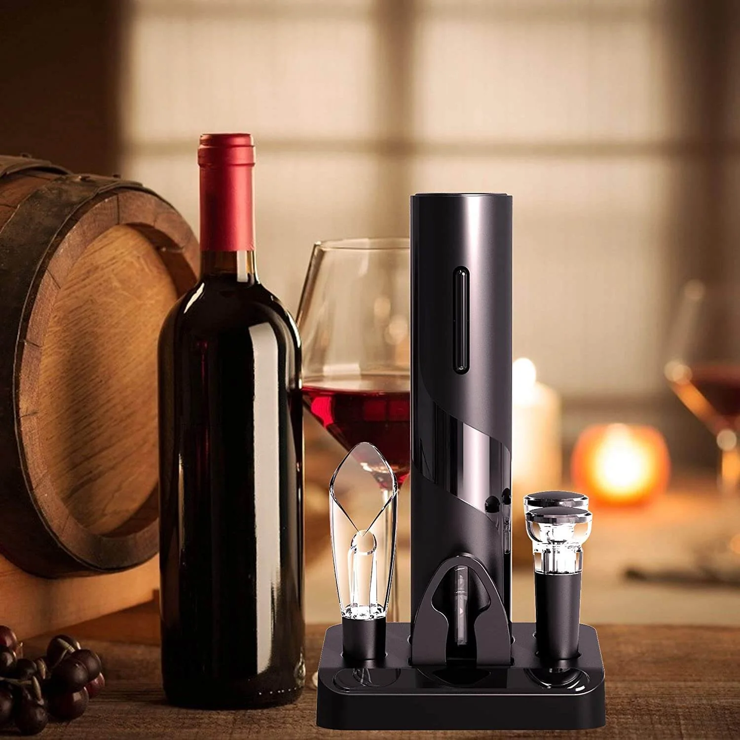 VinoLift Elektrisches Weinöffnerset – Mühelose Korkentfernung - Image 4