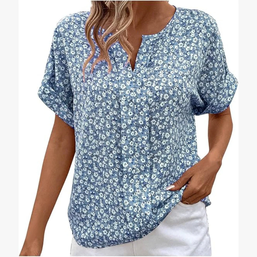 Vintage Blumenmuster Damen Bluse - Image 6