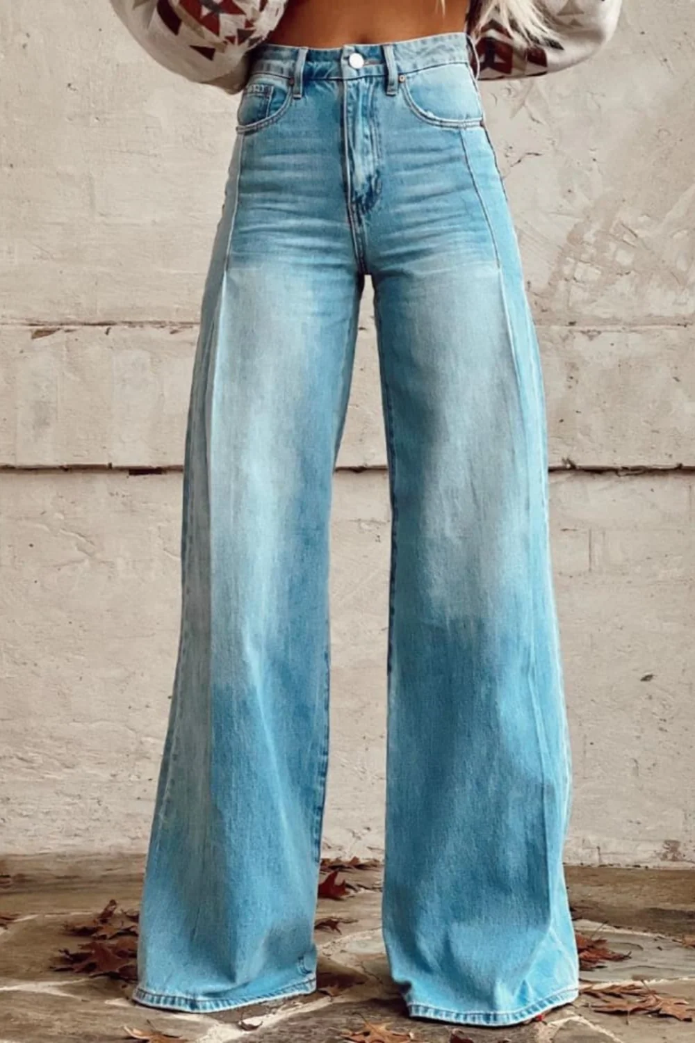 Vintage Boho Damen Stoffhose - Image 2