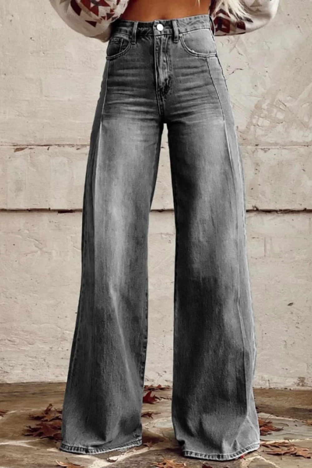 Vintage Boho Damen Stoffhose - Image 3
