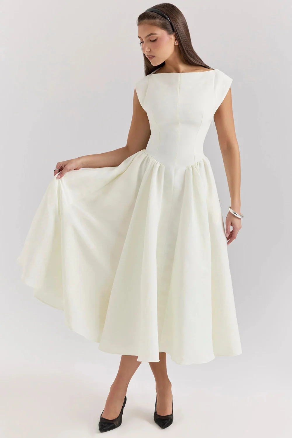 Vintage-Cocktailkleid für Damen | Midi - Image 6