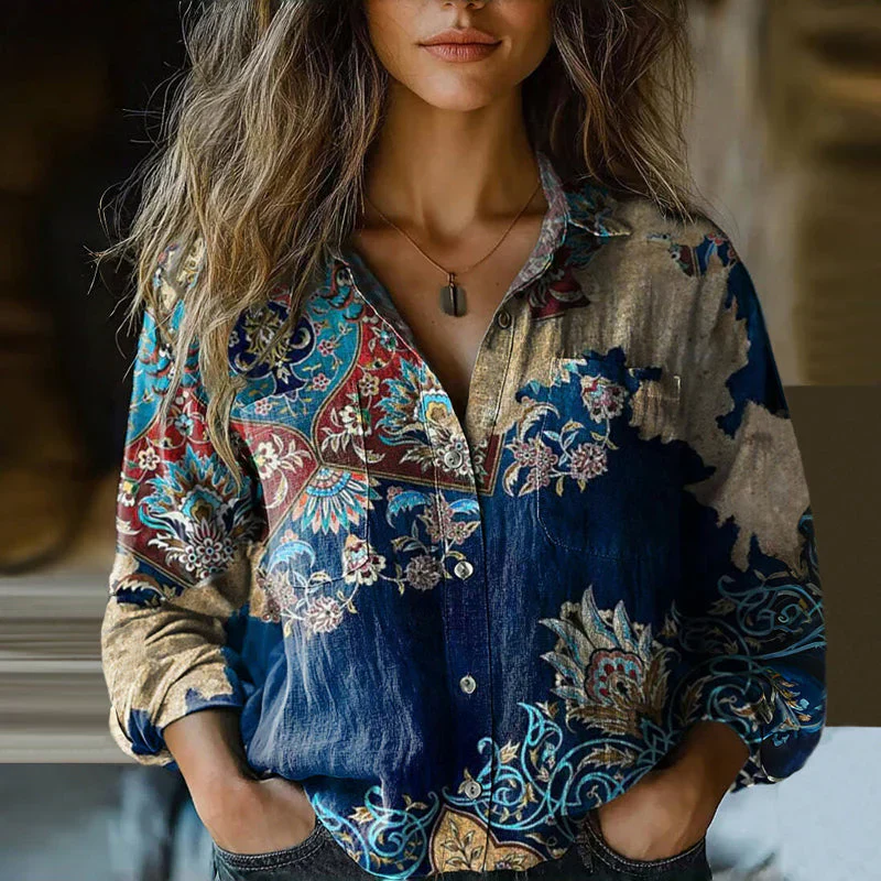 Vintage Damen Bluse - Image 5
