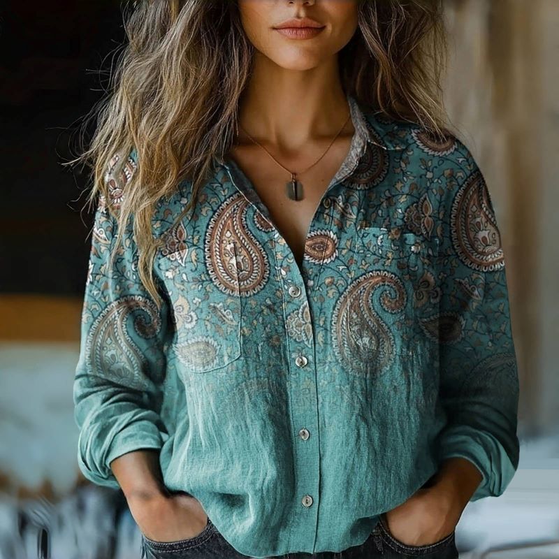 Vintage Damen Bluse - Image 6