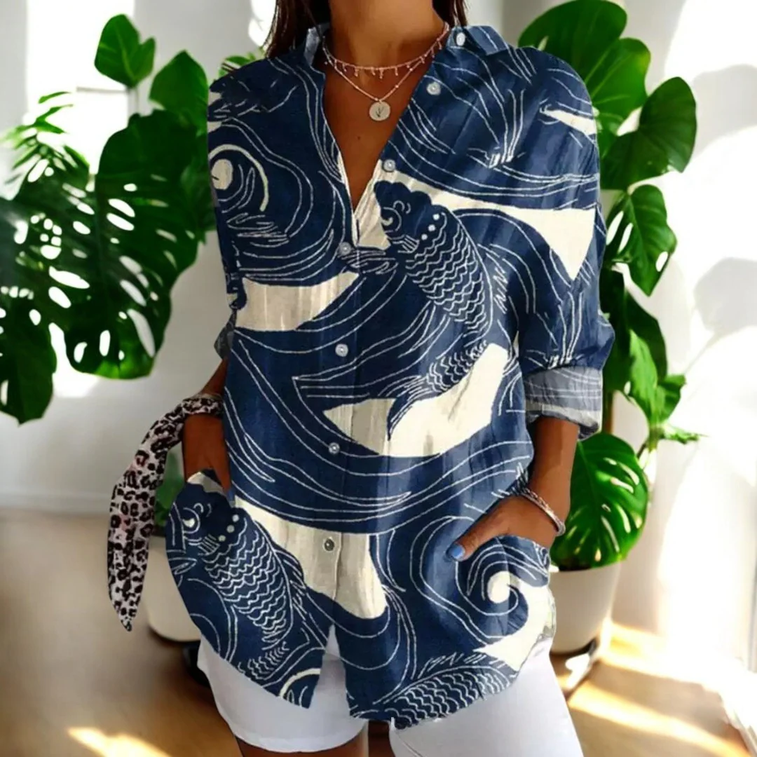 Vintage Damen Bluse in wunderschönen Farben - Image 2