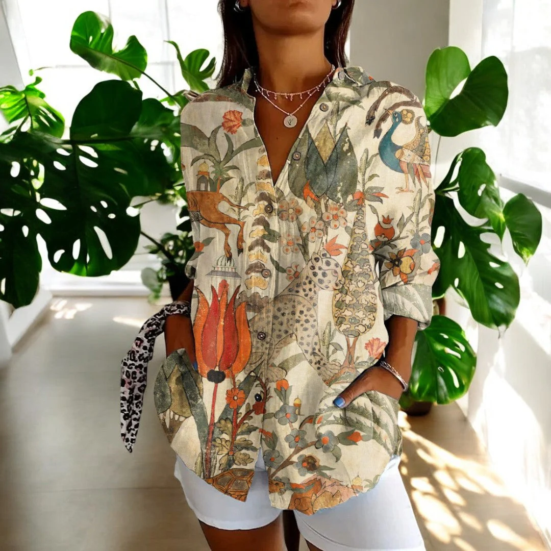 Vintage Damen Bluse in wunderschönen Farben - Image 3