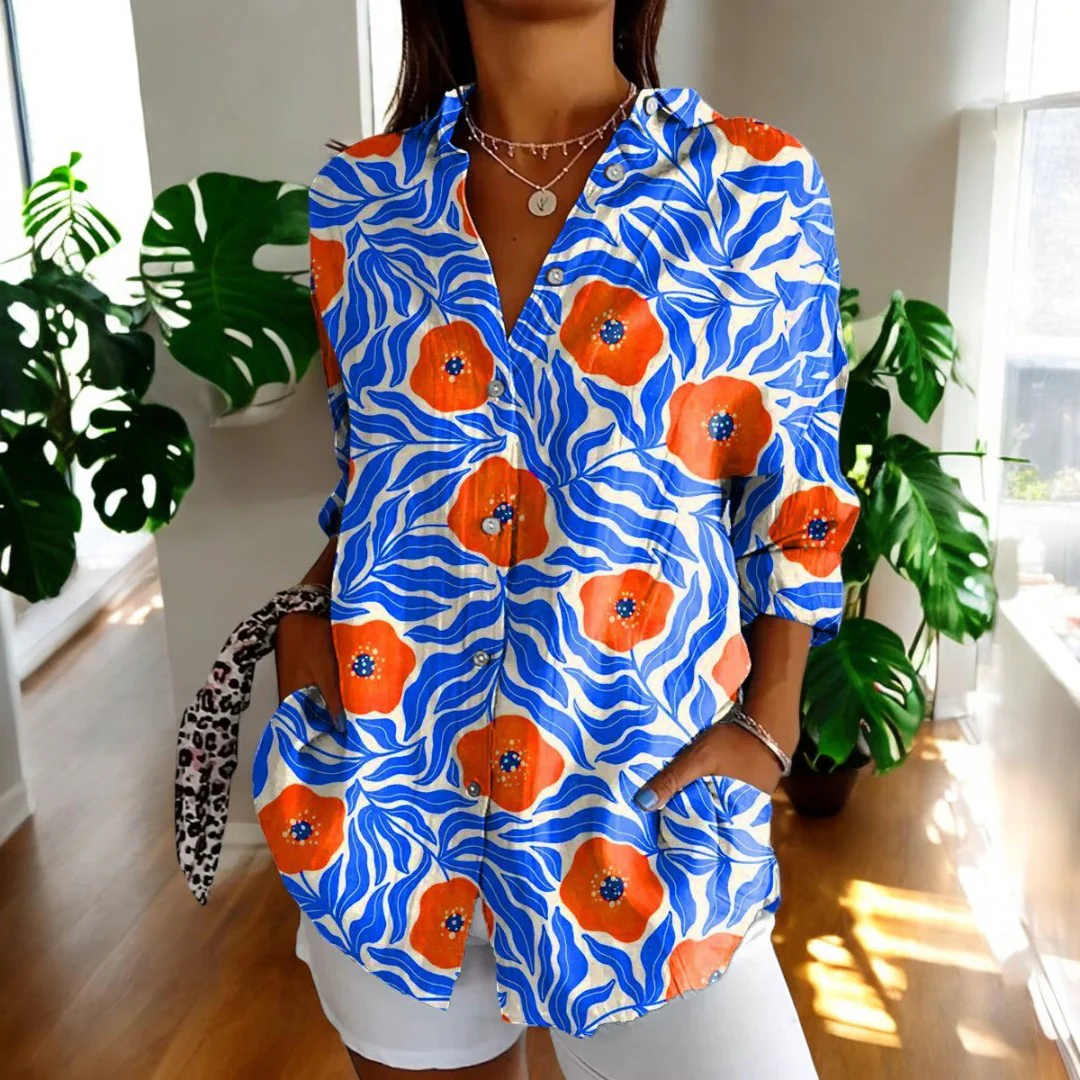 Vintage Damen Bluse in wunderschönen Farben - Image 5
