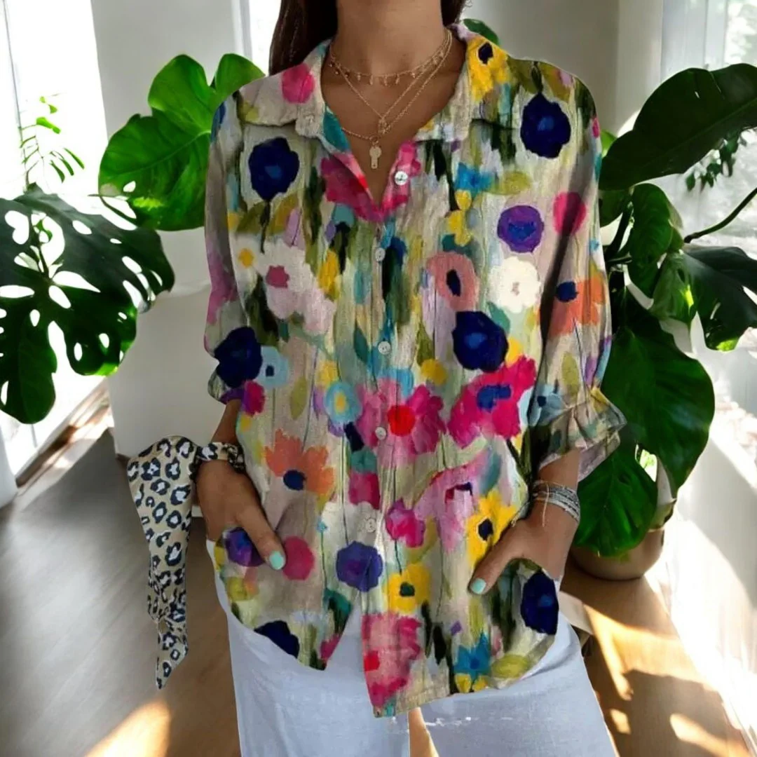Vintage Damen Bluse in wunderschönen Farben - Image 6