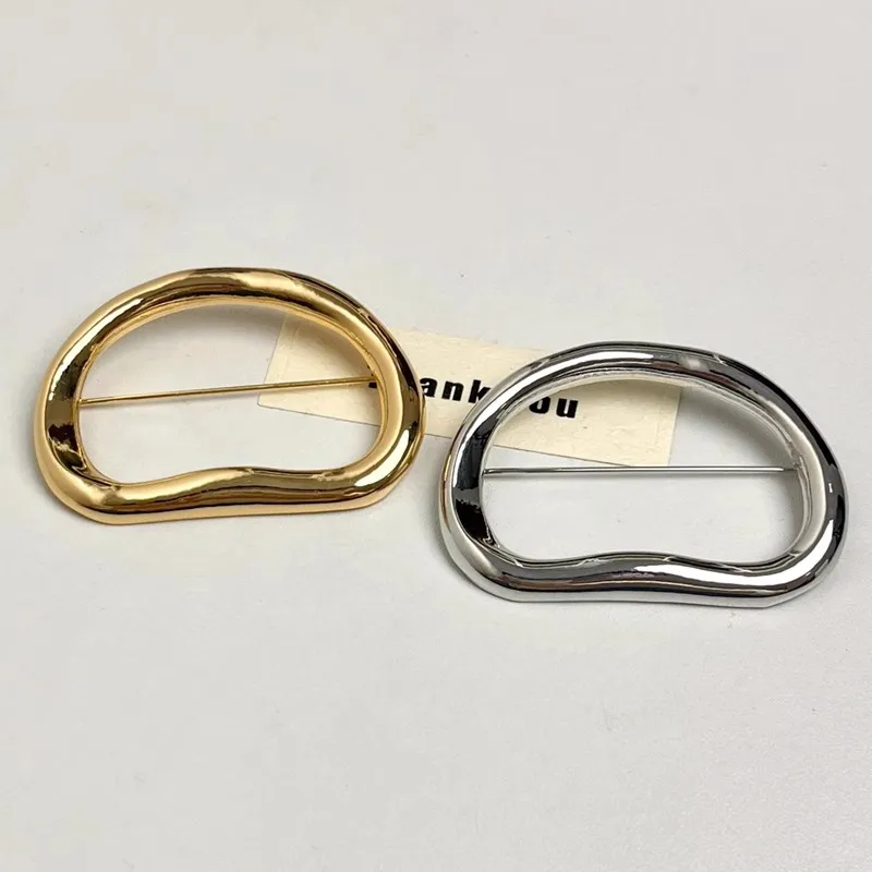 Vintage Damen Haarspange Brosche Gold Silber - Image 2