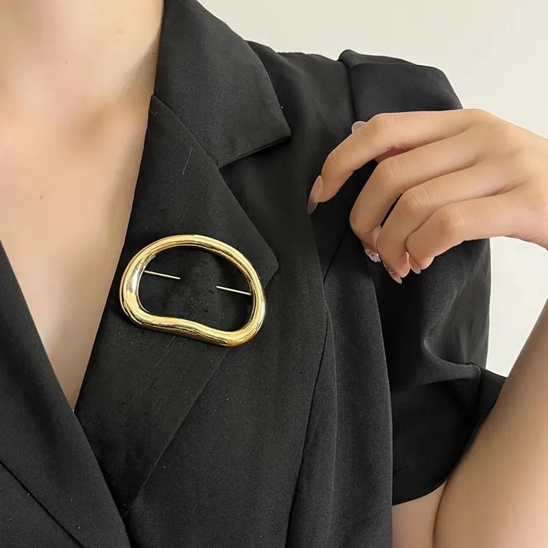 Vintage Damen Haarspange Brosche Gold Silber - Image 7