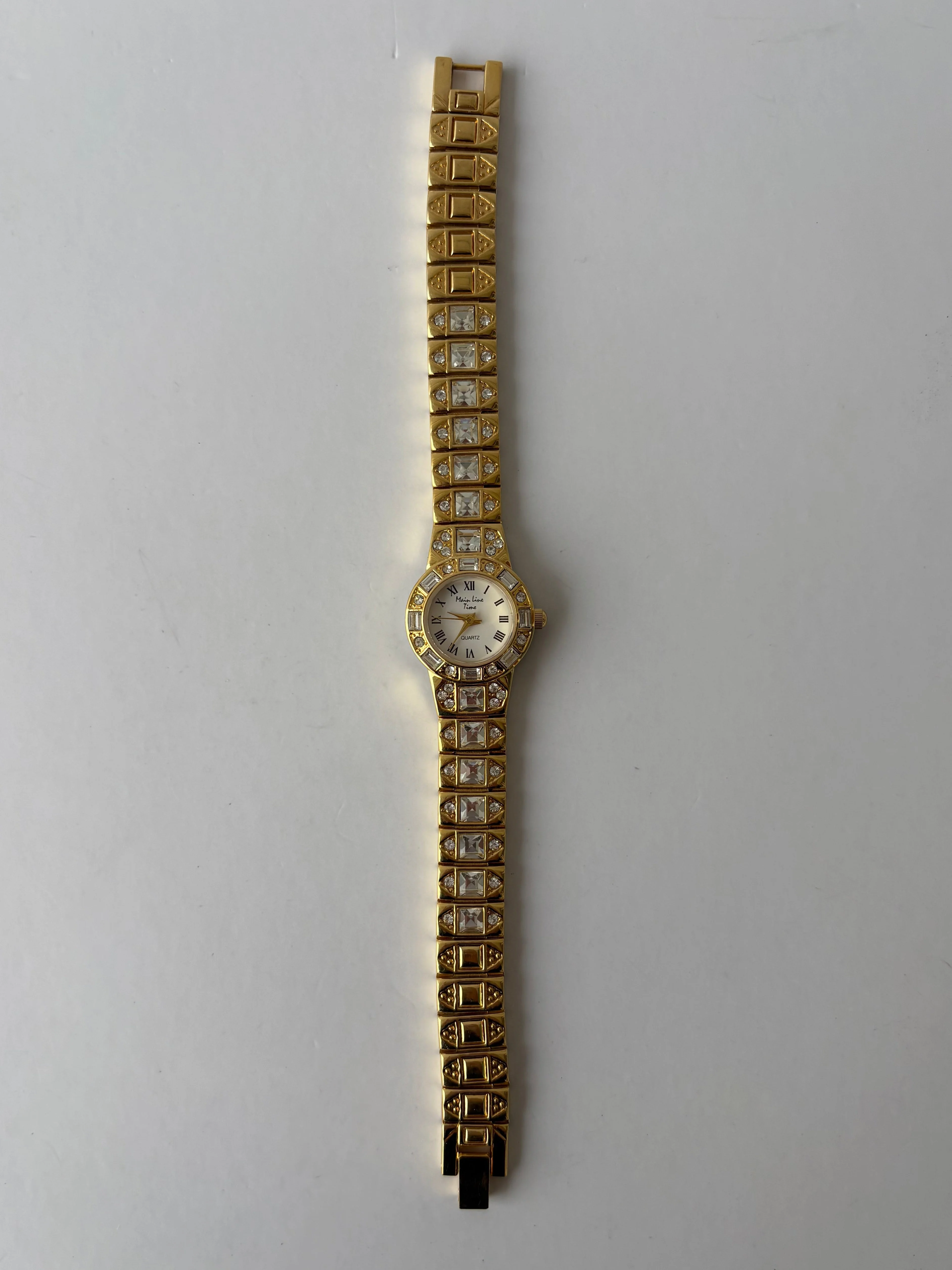 Vintage Gold Diamant Damen Armbanduhr - Image 3