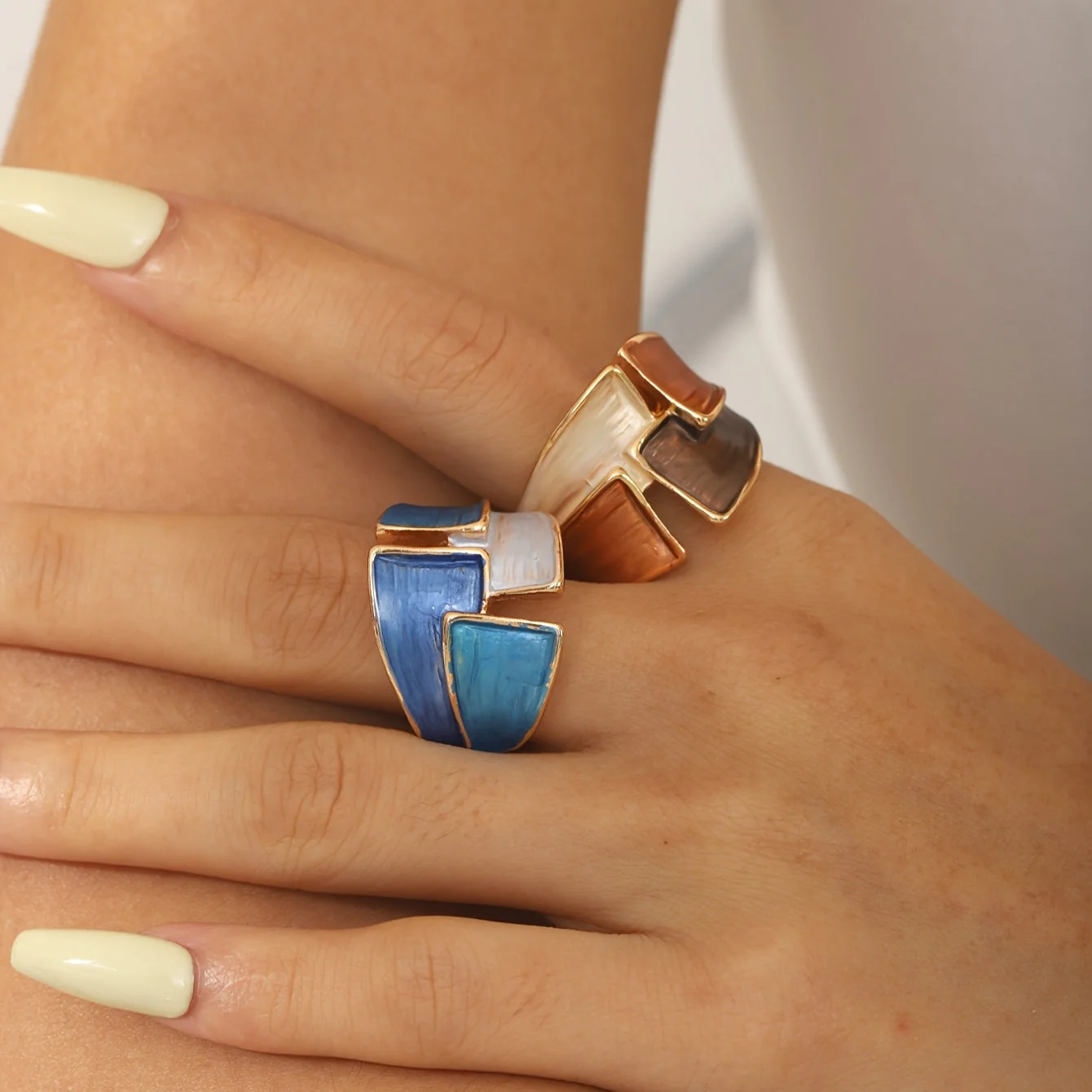 Vintage handgemalter Ring - Image 3
