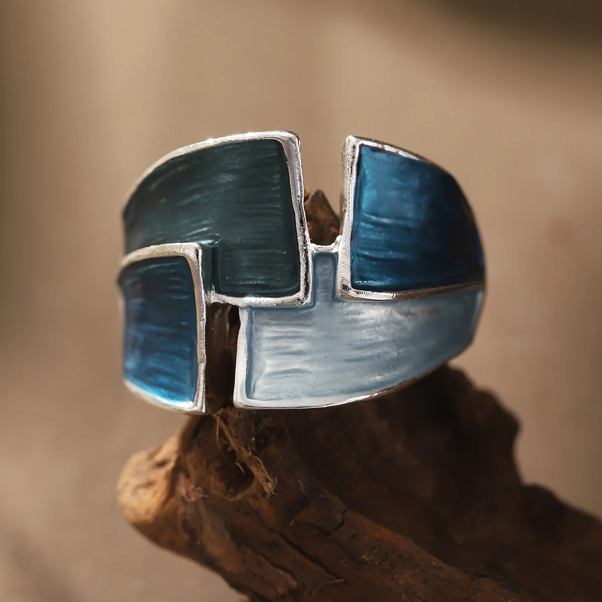Vintage handgemalter Ring - Image 8