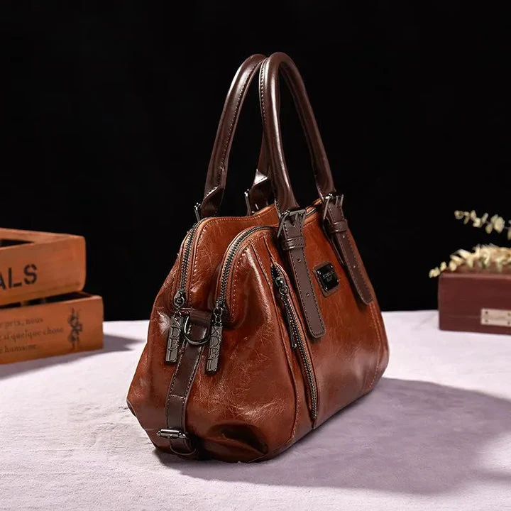 Vintage-Handtasche für Damen – Zeitlose Eleganz – Leder - Image 2