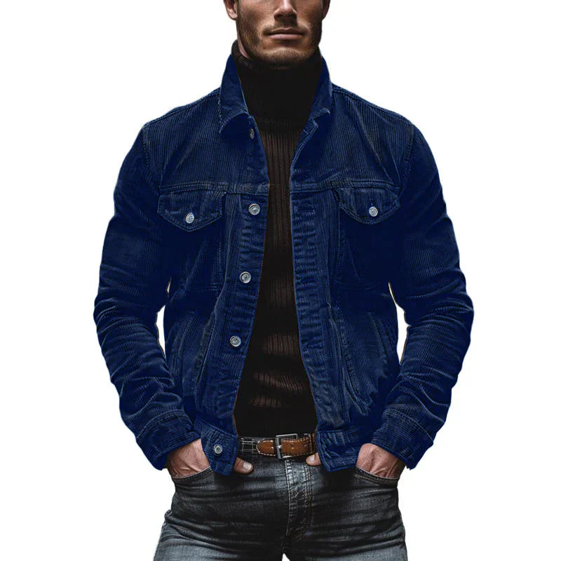 Vintage-Jacke mit Mehreren Brusttaschen für Herren - Image 10