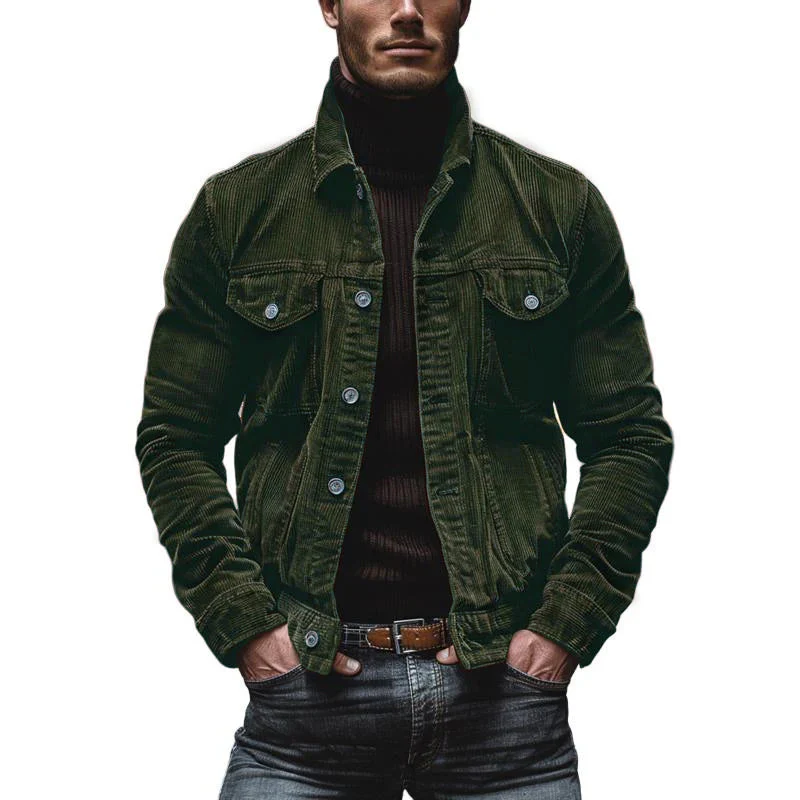 Vintage-Jacke mit Mehreren Brusttaschen für Herren - Image 7