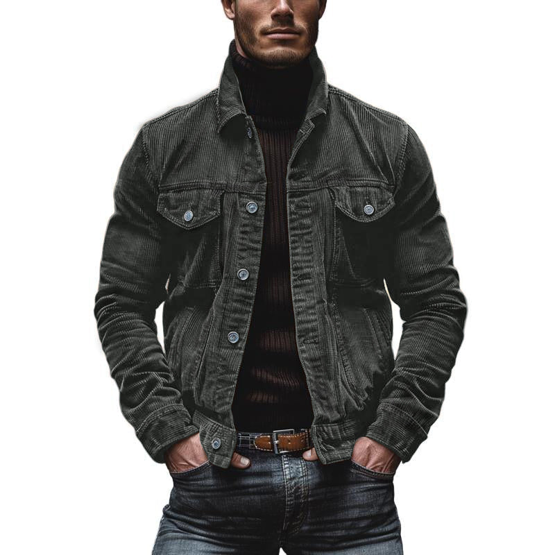 Vintage-Jacke mit Mehreren Brusttaschen für Herren - Image 8