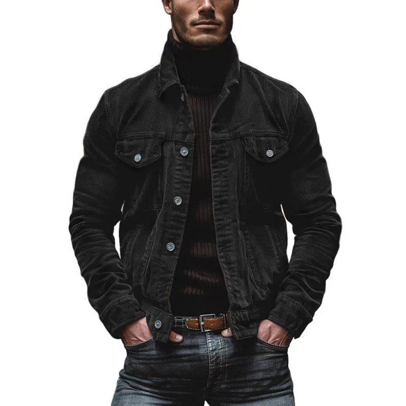 Vintage-Jacke mit Mehreren Brusttaschen für Herren - Image 9
